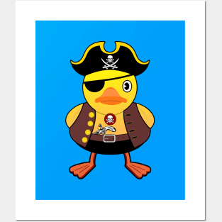 Cool Rubber duck Pirate Posters and Art